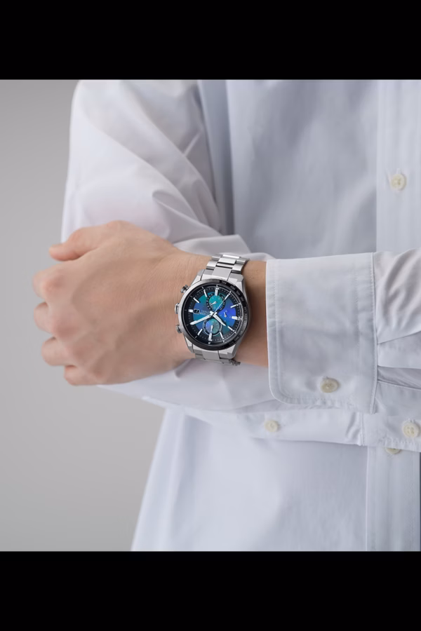 CITIZEN 星辰 ATTESA 千彩之海限定款 鈦金屬 電波對時 光動能 萬年曆 計時腕錶 AT8188-64L：圖片 6