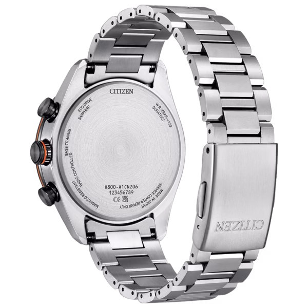 CITIZEN 星辰 ATTESA 鈦金屬電波對時光動能萬年曆計時腕錶 AT8189-61E：圖片 3