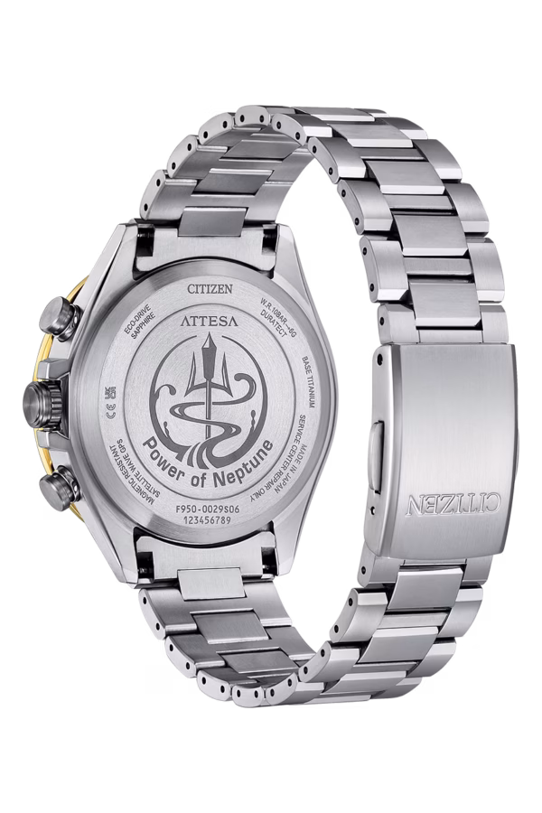 CITIZEN 星辰 ATTESA 光動能 GPS 衛星對時錶-海王星款 CC4054-68L：圖片 3