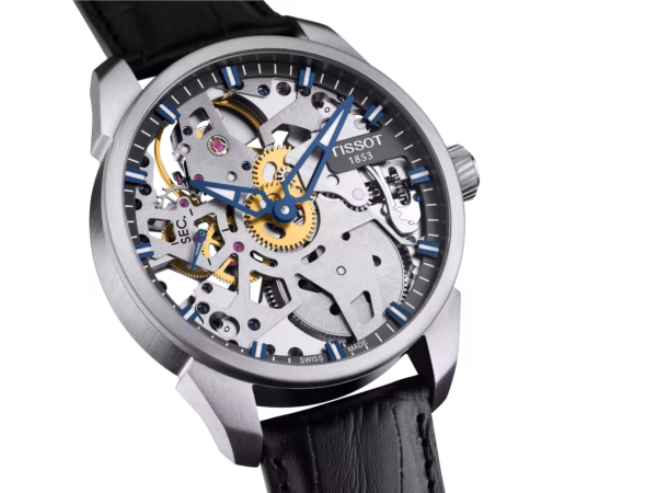 TISSOT 天梭 T-Complication Squelette Mechanical 經典系列 全鏤空機械錶 手動上鍊 T070.405.16.411.00：圖片 4