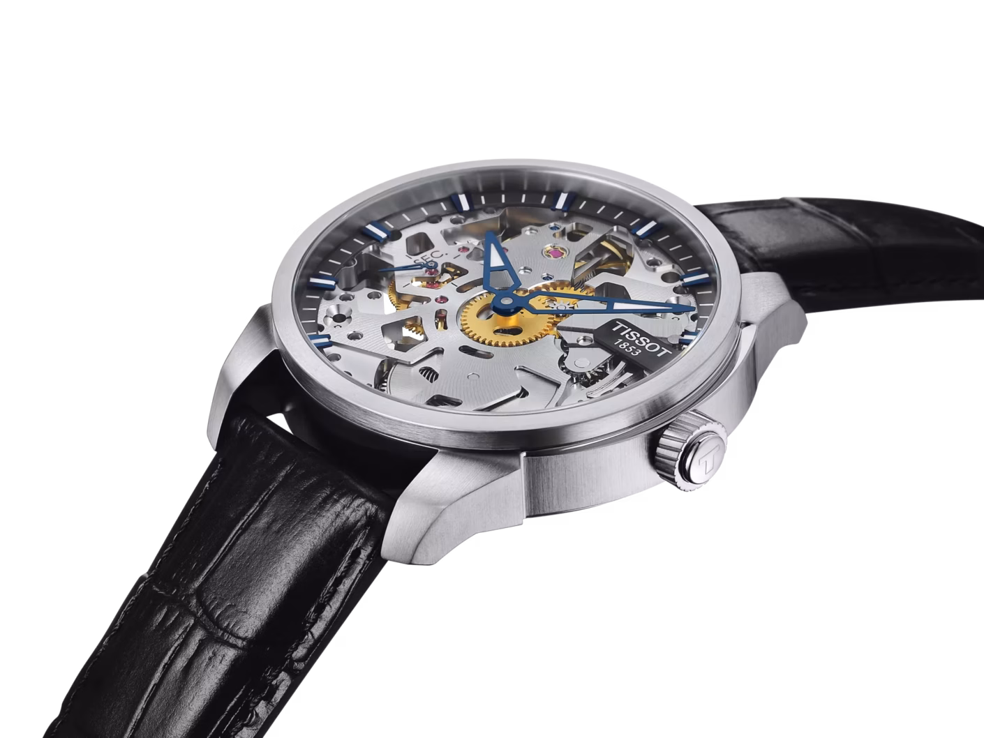 TISSOT 天梭 T-Complication Squelette Mechanical 經典系列 全鏤空機械錶 手動上鍊 T070.405.16.411.00
