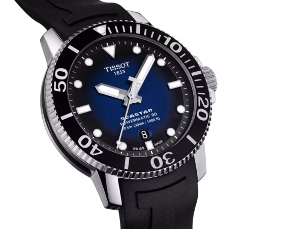 TISSOT 天梭 Seastar 1000 Powermatic 80 43mm 海星潛水錶 T120.407.17.041.00：圖片 6