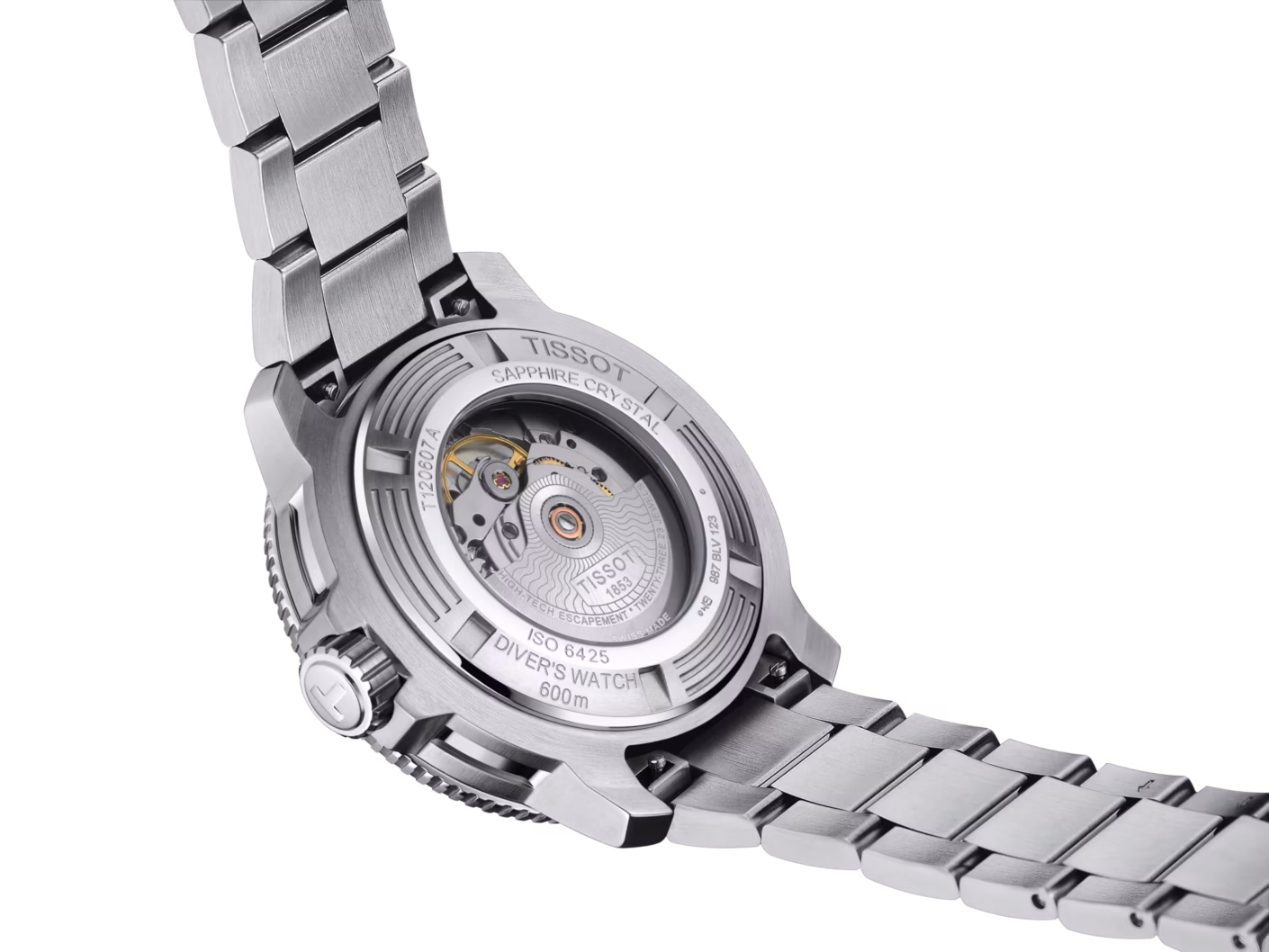 TISSOT 天梭 Seastar 2000 Professional Powermatic 80 46mm 海星淺藍面潛水錶 廣告款 T120.607.11.041.00