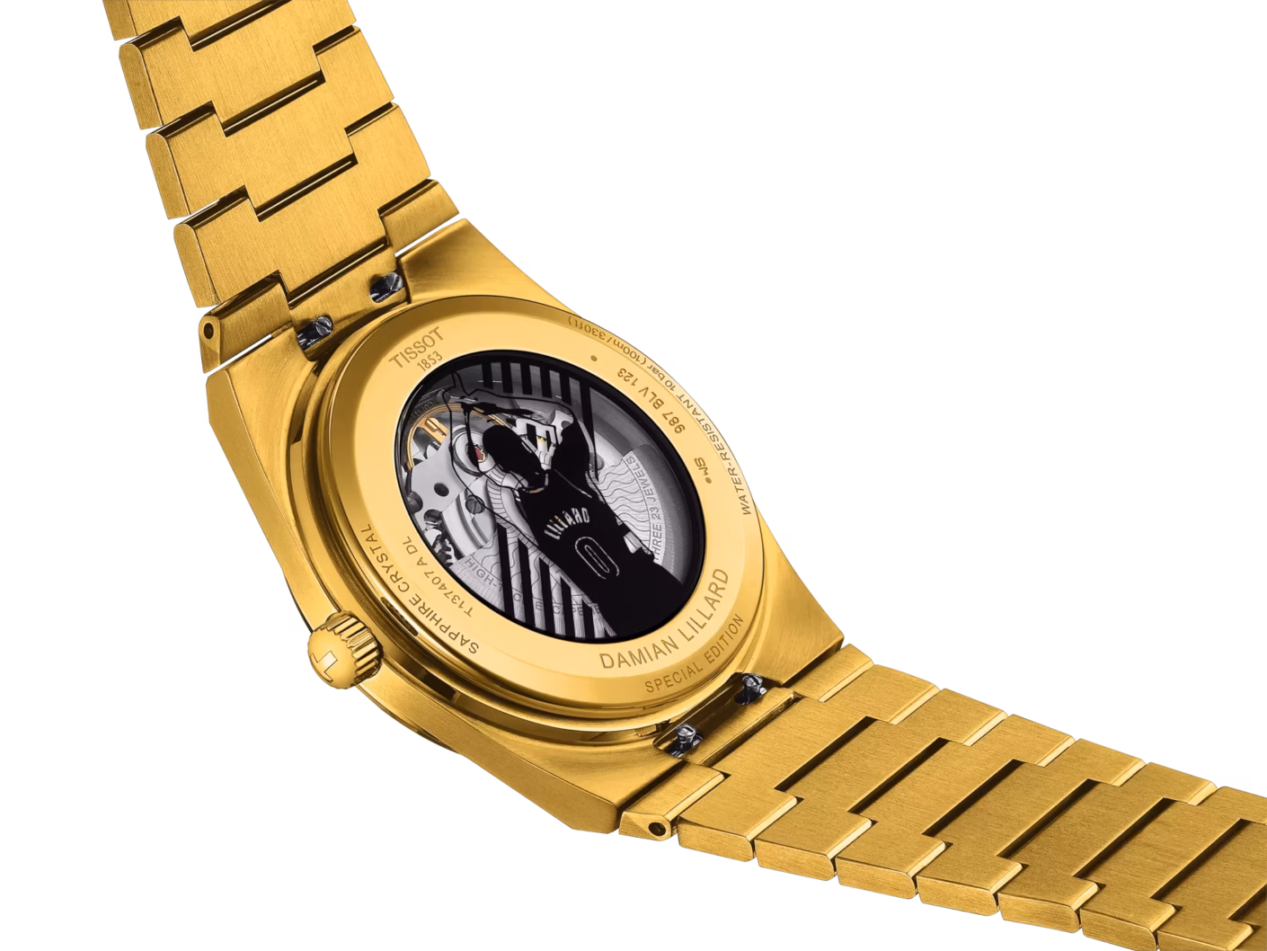 TISSOT 天梭 PRX Powermatic 80 Damian Lillard Special Edition NBA聯名限定 黑金旋風 T137.407.33.051.00