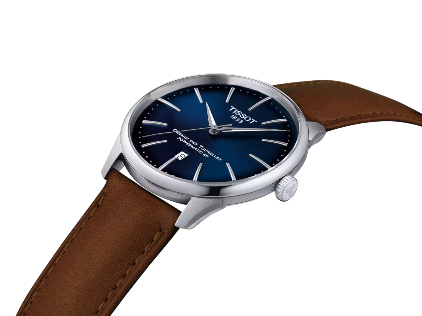 TISSOT 天梭 Chemin des Tourelles Powermatic 80 42mm 杜魯爾 廣告款藍色機械錶 T139.407.16.041.00