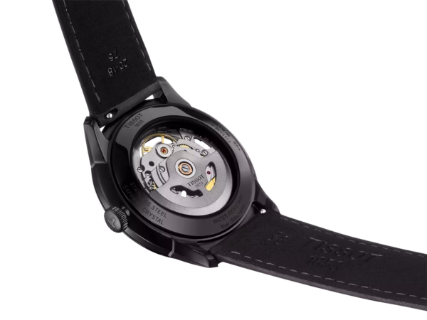 TISSOT 天梭 Chemin des Tourelles Skeleton 杜魯爾 黑色鏤空機械錶 T139.836.36.441.00：圖片 7