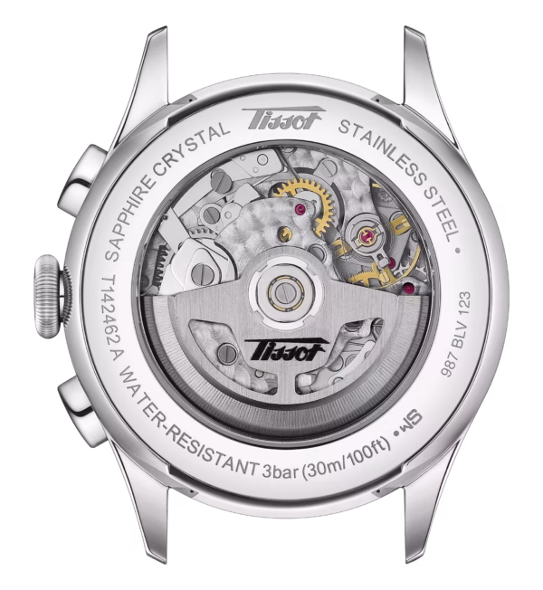 TISSOT 天梭 TELEMETER 1938 復刻機械錶 T142.462.16.032.00：圖片 3