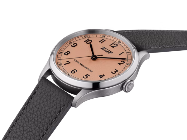 TISSOT 天梭 Heritage 1938 Automatic COSC 復刻系列 天文台認證機械錶 黑色 T142.464.16.332.00：圖片 6