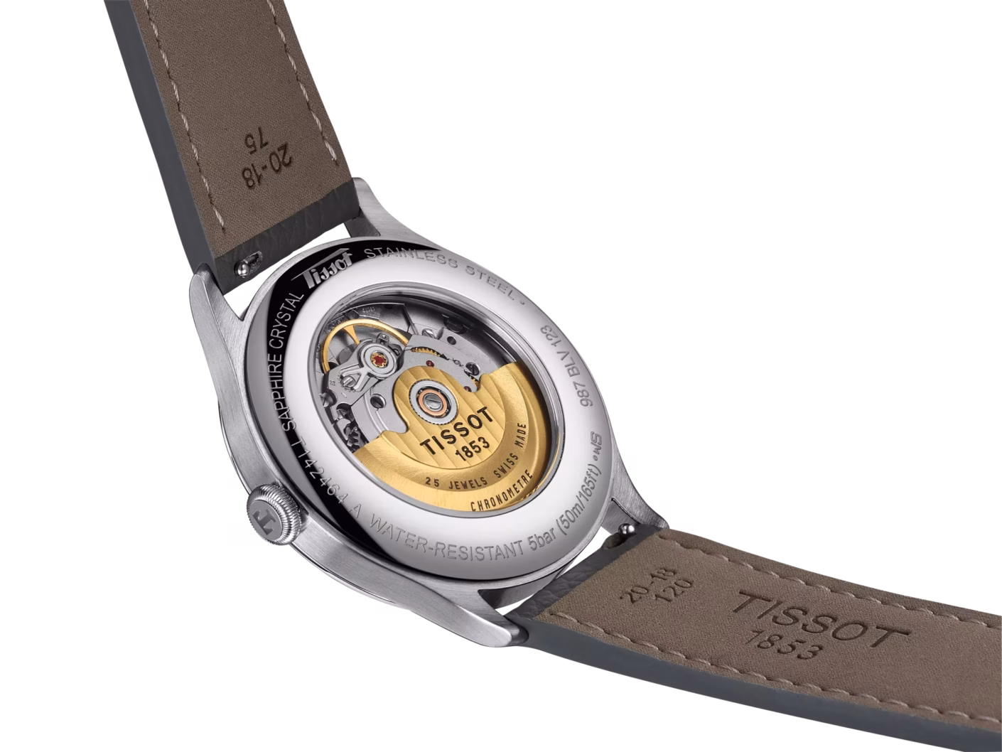 TISSOT 天梭 Heritage 1938 Automatic COSC 復刻系列 天文台認證機械錶 鮭魚 T142.464.16.332.00