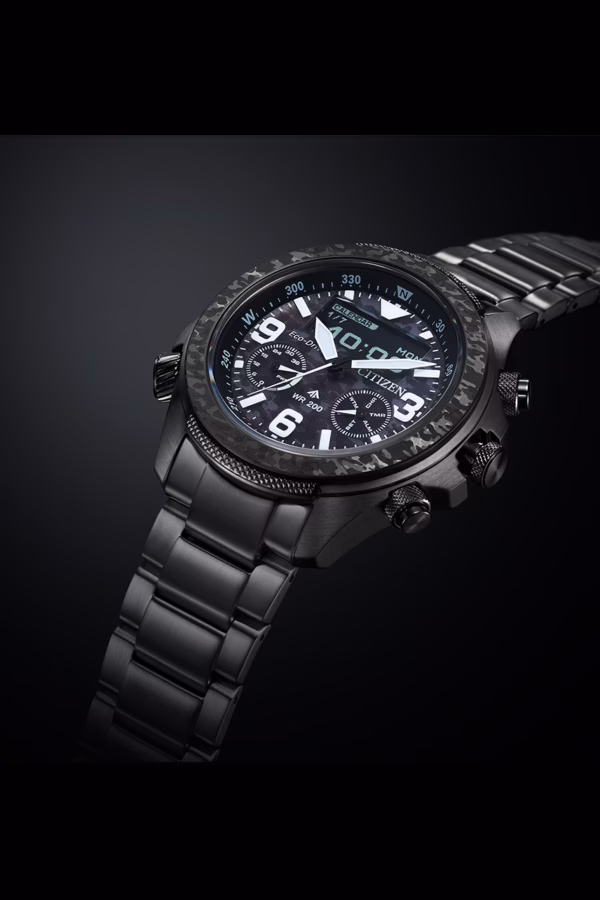 CITIZEN 星辰 PROMASTER 35週年限定 光動能液晶顯示迷彩腕錶 JV1008-63E：圖片 5