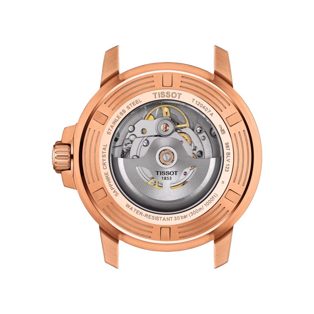 TISSOT 天梭 Seastar 1000 Powermatic 80 43mm 玫瑰金海星潛水錶 T120.407.37.041.00
