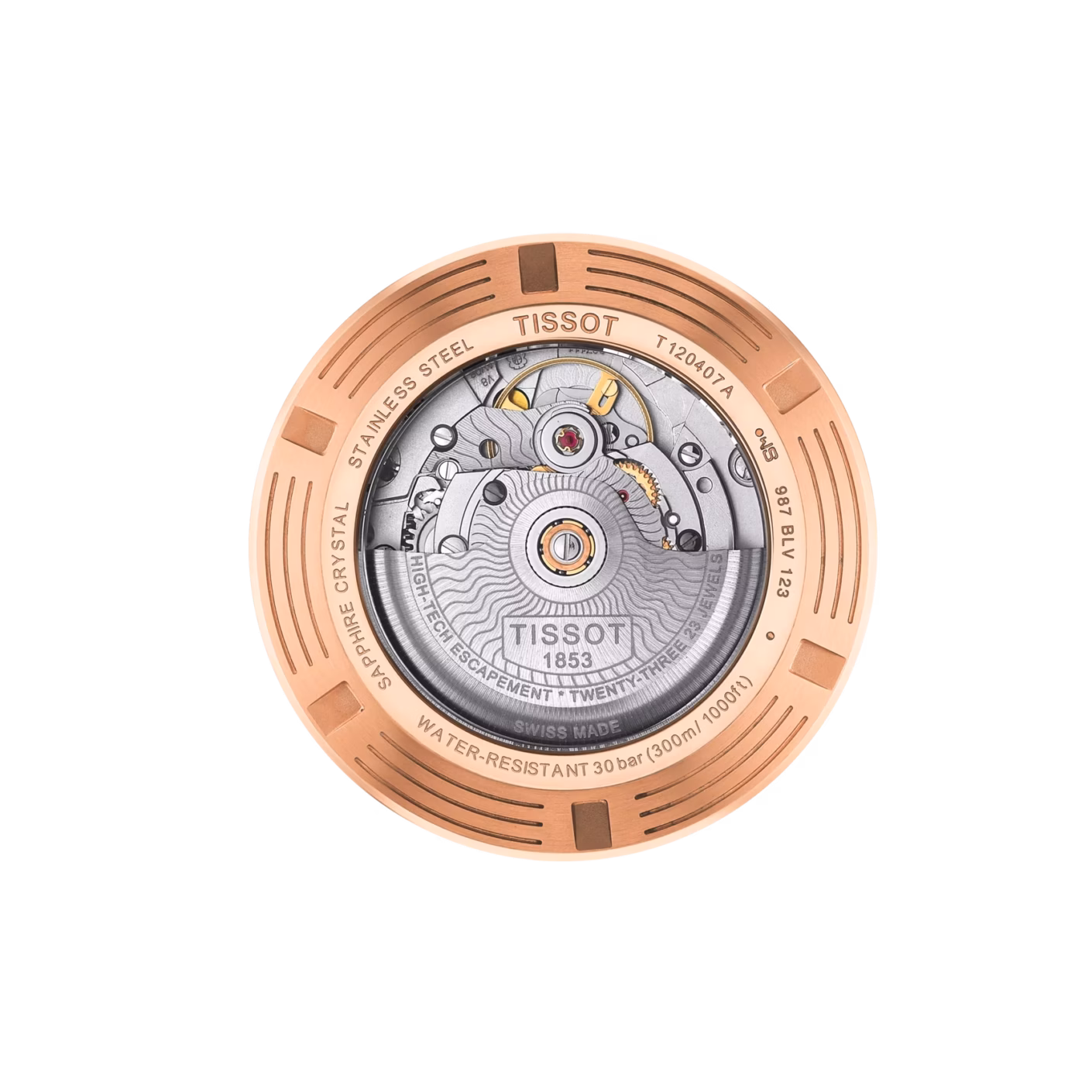 TISSOT 天梭 Seastar 1000 Powermatic 80 43mm 海星潛水錶 玫瑰金 T120.407.37.051.01