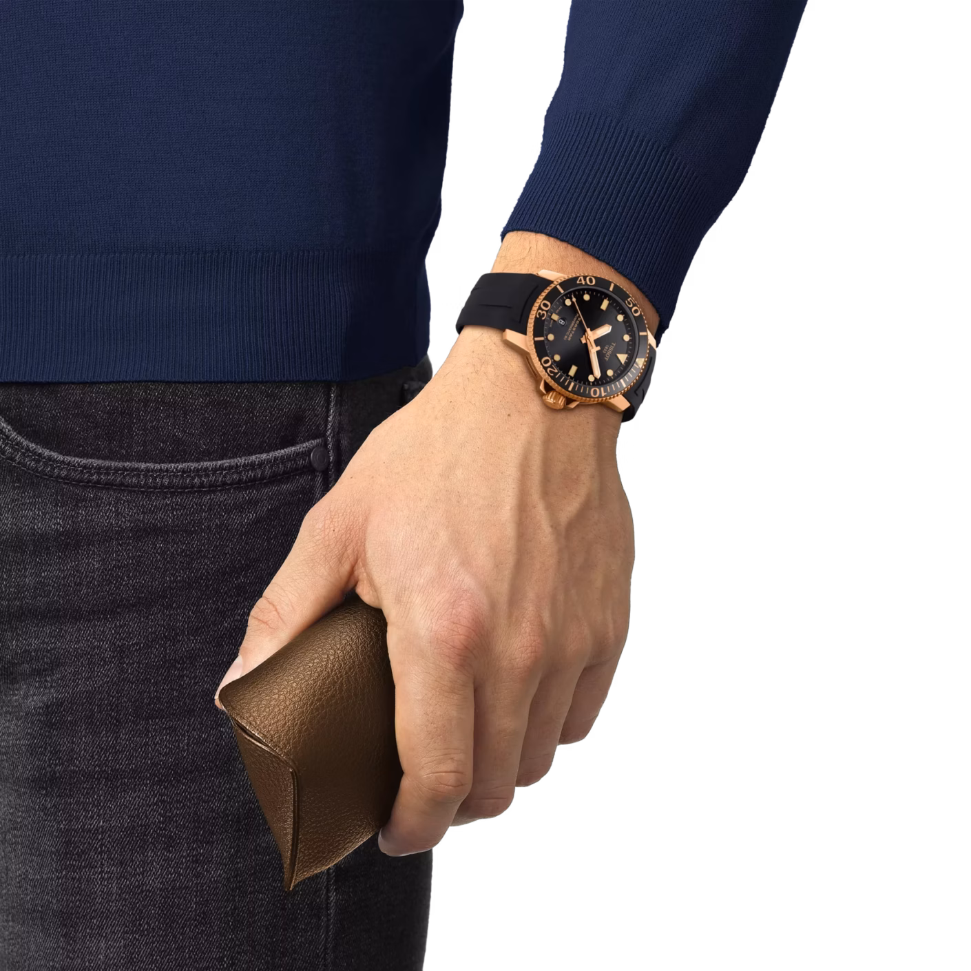 TISSOT 天梭 Seastar 1000 Powermatic 80 43mm 海星潛水錶 玫瑰金 T120.407.37.051.01