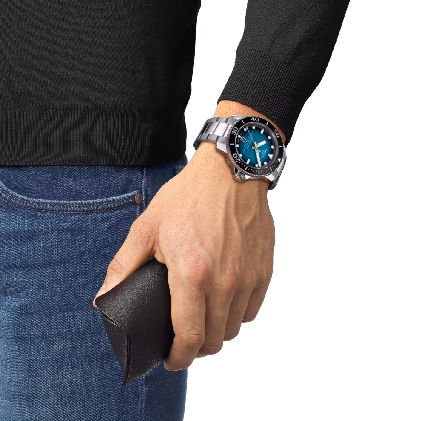 TISSOT 天梭 Seastar 2000 Professional Powermatic 80 46mm 海星淺藍面潛水錶 廣告款 T120.607.11.041.00