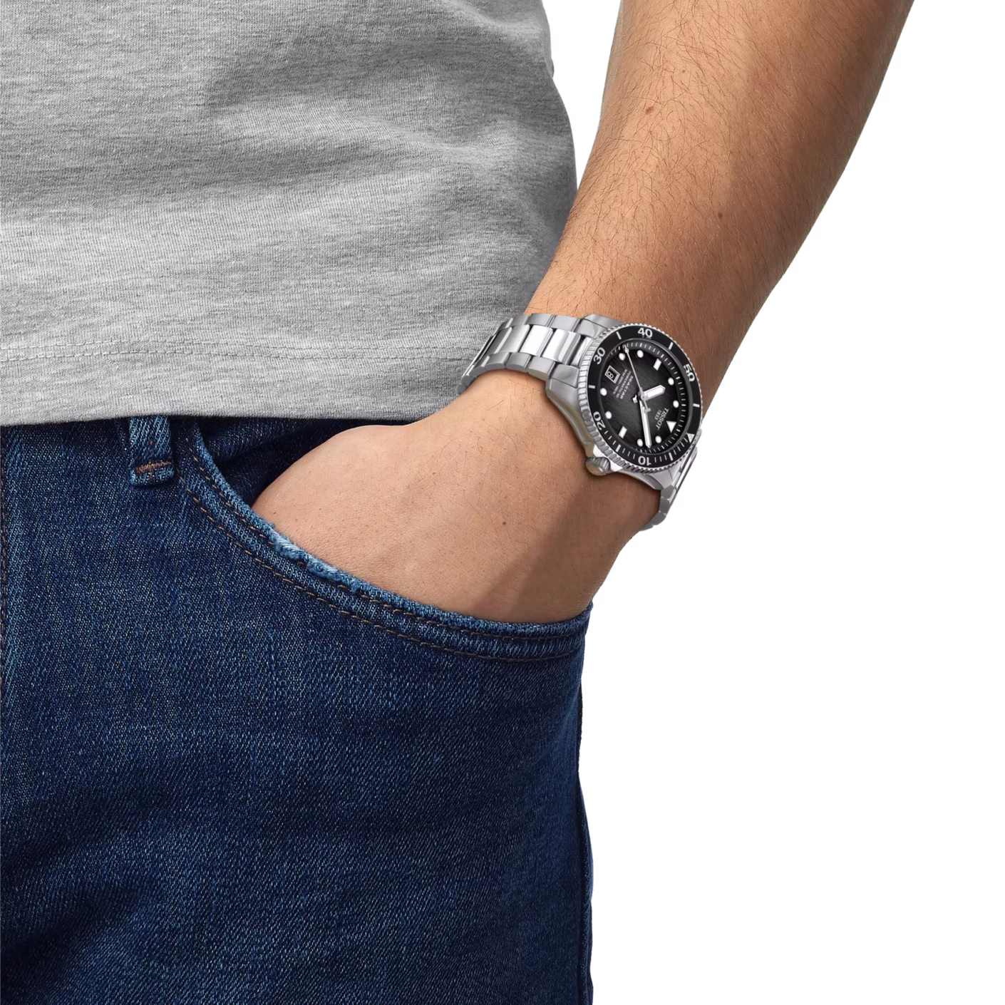 TISSOT 天梭 Seastar 1000 Powermatic 80 40mm 海星潛水錶 黑面 T120.807.11.051.00