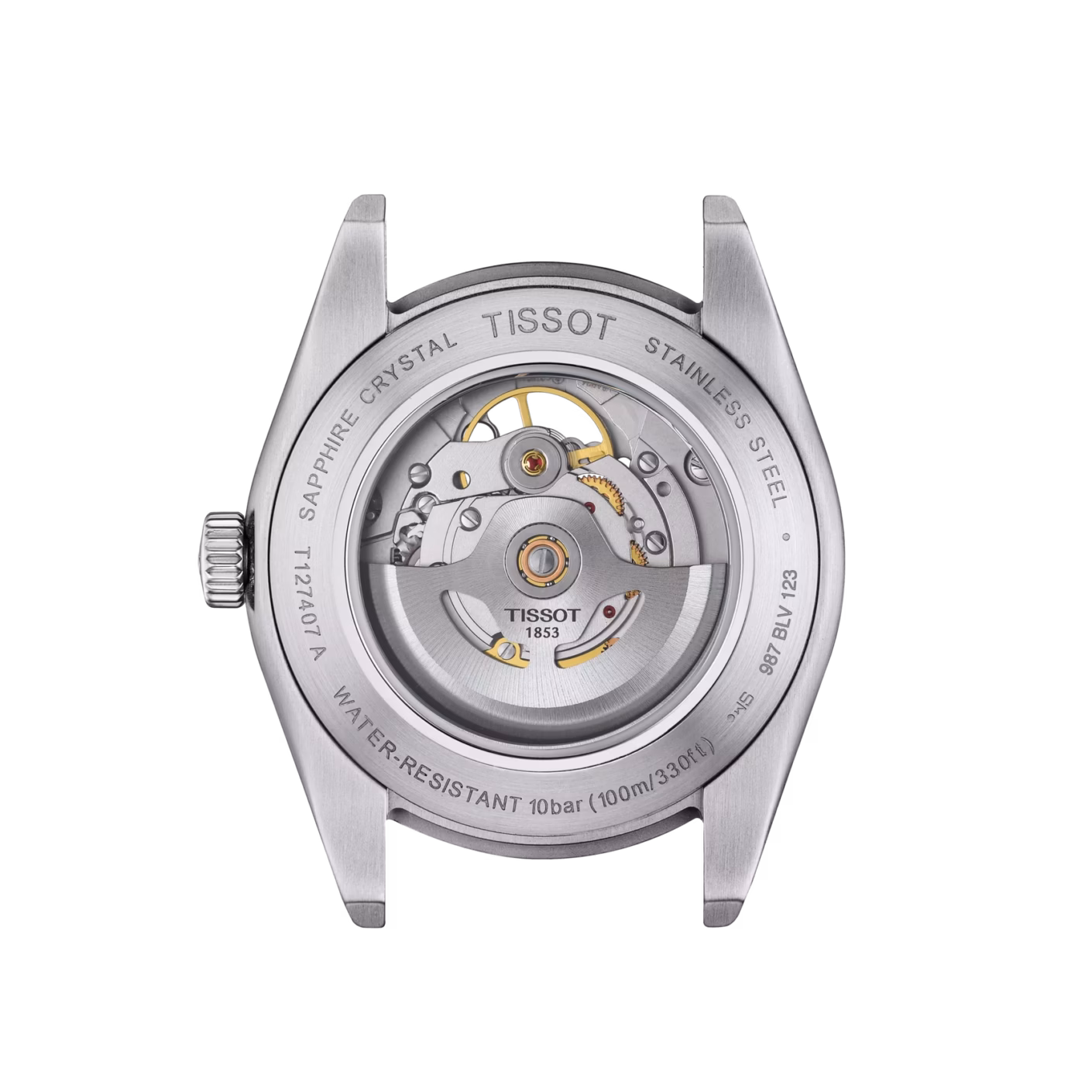 TISSOT 天梭 Gentleman Powermatic 80 Open Heart 幸運簍空機械錶 T127.407.11.041.01