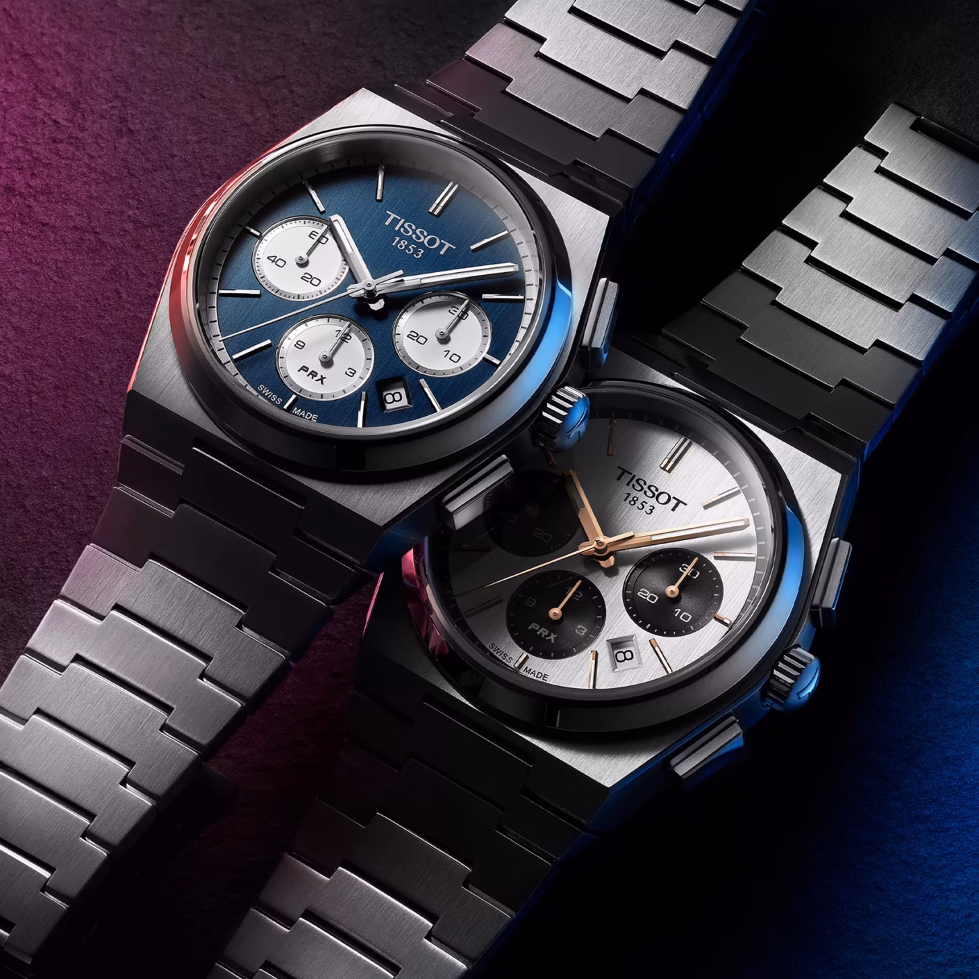 TISSOT 天梭 PRX Automatic Chronograph 70年代復刻三眼計時機械錶 T137.427.11.011.00