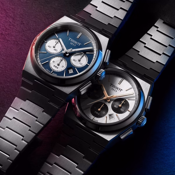 TISSOT 天梭 PRX Automatic Chronograph 70年代復刻三眼計時機械錶 T137.427.11.011.00：圖片 8