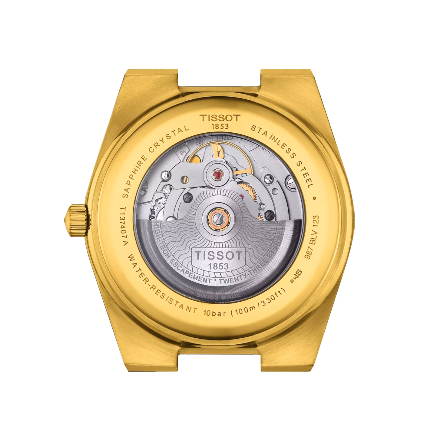 TISSOT 天梭 PRX Powermatic 80 質感金廣告款 機械錶 T137.407.33.021.00