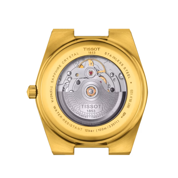 TISSOT 天梭 PRX Powermatic 80 質感金廣告款 機械錶 T137.407.33.021.00：圖片 3