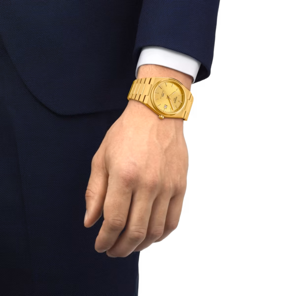 TISSOT 天梭 PRX Powermatic 80 質感金廣告款 機械錶 T137.407.33.021.00：圖片 5