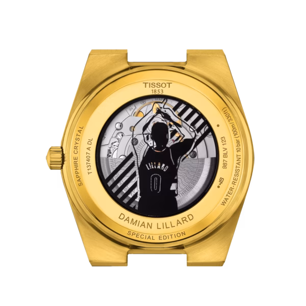 TISSOT 天梭 PRX Powermatic 80 Damian Lillard Special Edition NBA聯名限定 黑金旋風 T137.407.33.051.00：圖片 3