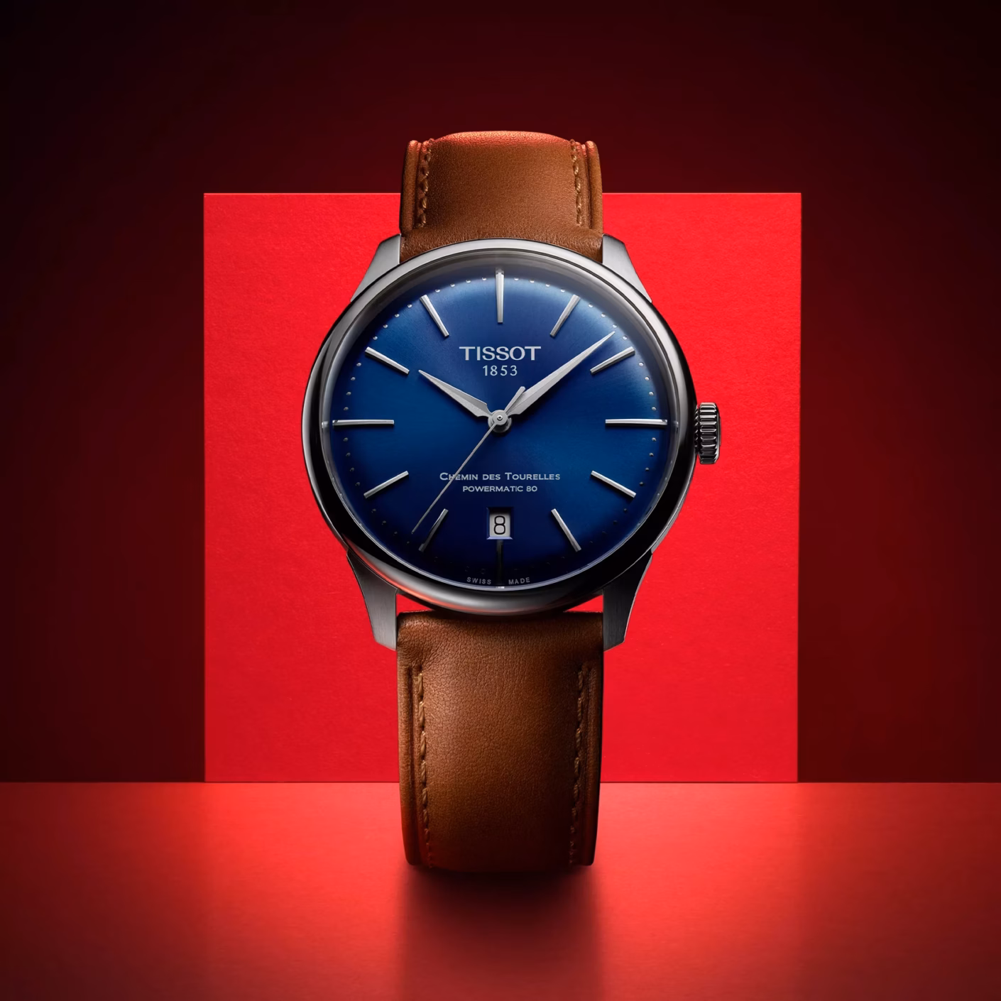 TISSOT 天梭 Chemin des Tourelles Powermatic 80 42mm 杜魯爾 廣告款藍色機械錶 T139.407.16.041.00
