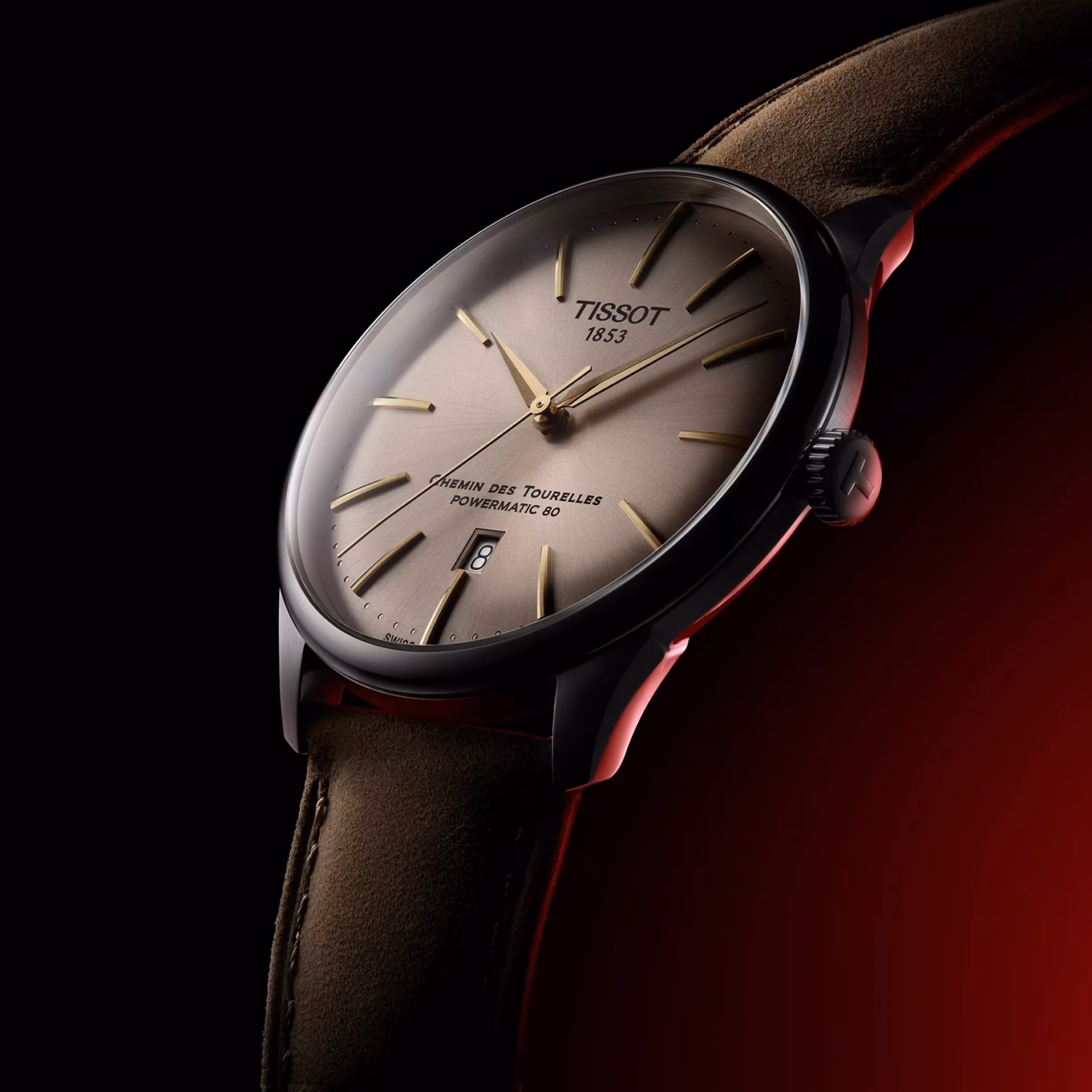 TISSOT 天梭 Chemin des Tourelles Powermatic 80 42mm 杜魯爾 廣告款象牙色機械錶 T139.407.16.261.00