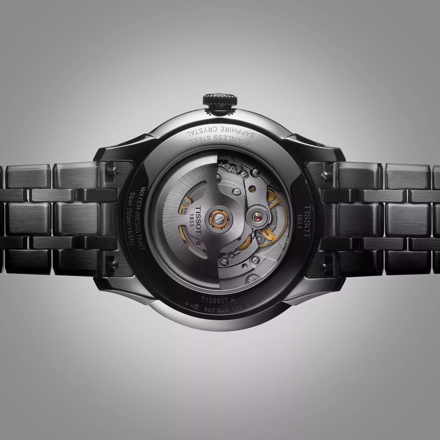 TISSOT 天梭 Chemin des Tourelles Powermatic 80 39mm 杜魯爾 黑色廣告款機械錶 T139.807.11.061.00