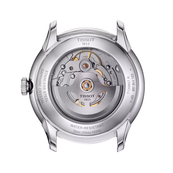 TISSOT 天梭 Chemin des Tourelles Powermatic 80 39mm 杜魯爾 黑色廣告款機械錶 T139.807.11.061.00：圖片 3