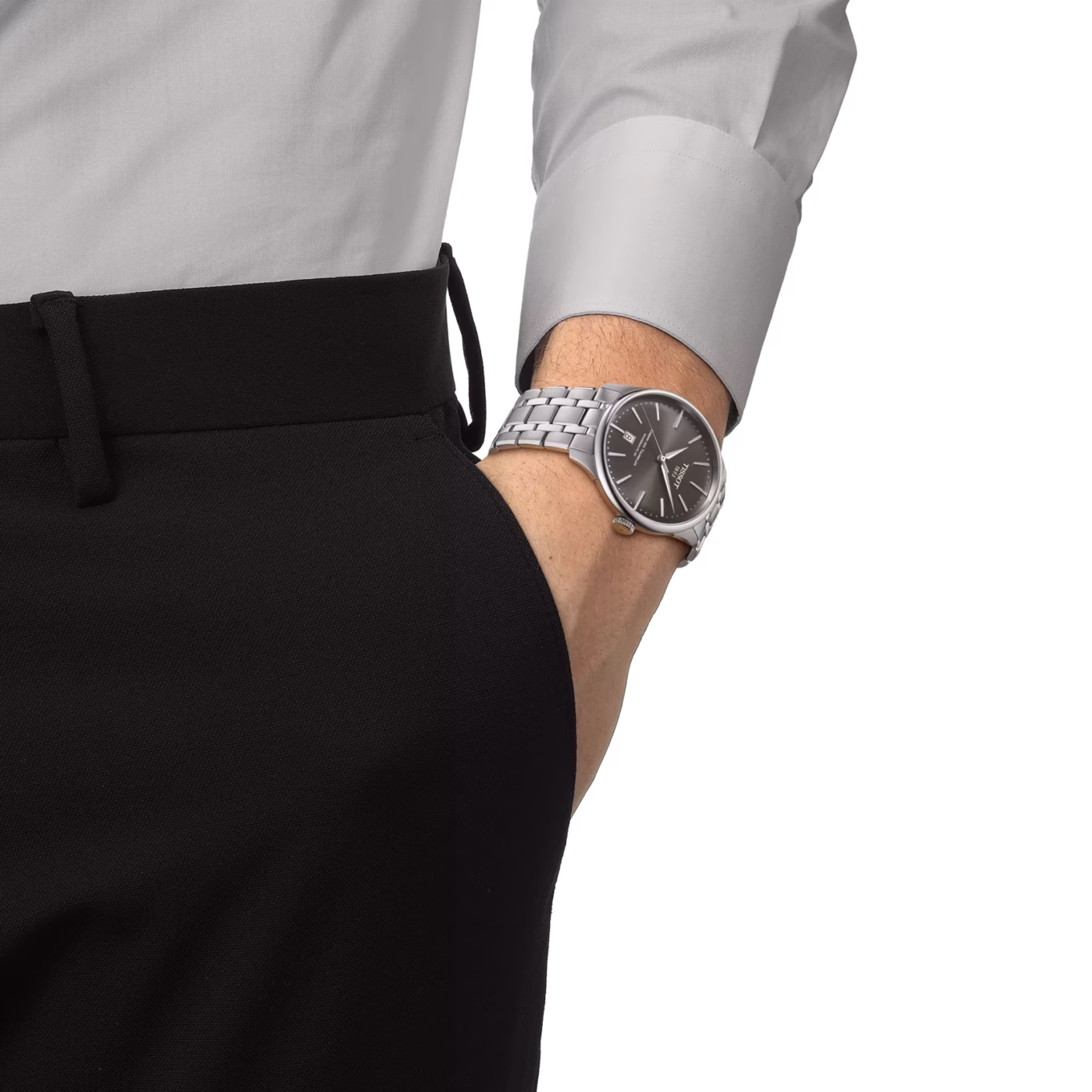 TISSOT 天梭 Chemin des Tourelles Powermatic 80 39mm 杜魯爾 黑色廣告款機械錶 T139.807.11.061.00