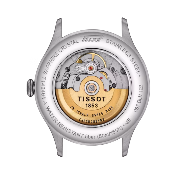 TISSOT 天梭 Heritage 1938 Automatic COSC 復刻系列 天文台認證機械錶 黑色 T142.464.16.062.00：圖片 3