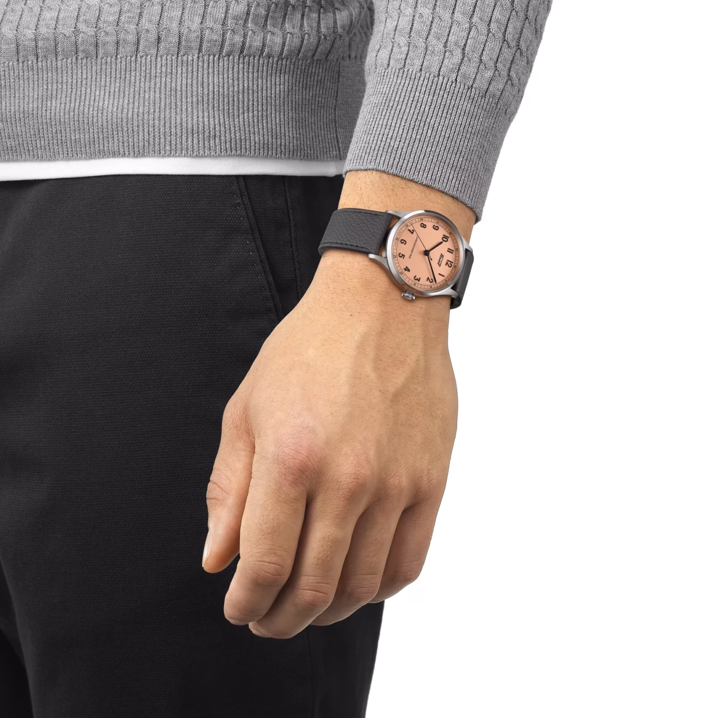 TISSOT 天梭 Heritage 1938 Automatic COSC 復刻系列 天文台認證機械錶 鮭魚 T142.464.16.332.00