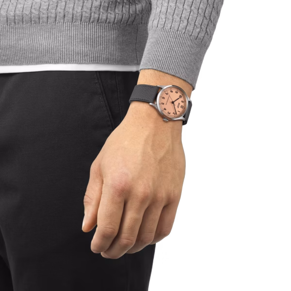 TISSOT 天梭 Heritage 1938 Automatic COSC 復刻系列 天文台認證機械錶 黑色 T142.464.16.332.00：圖片 5