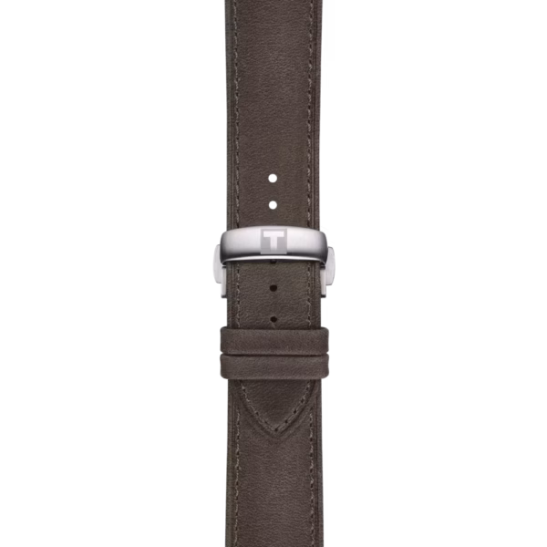 TISSOT 天梭 Chemin des Tourelles Powermatic 80 42mm 杜魯爾 廣告款象牙色機械錶 T139.407.16.261.00：圖片 4
