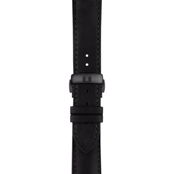 TISSOT 天梭 Chemin des Tourelles Skeleton 杜魯爾 黑色鏤空機械錶 T139.836.36.441.00：圖片 4