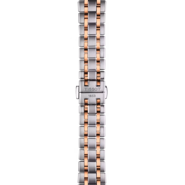 TISSOT 天梭 Chemin des Tourelles Powermatic 80 34mm 杜魯爾 銀玫瑰金機械錶 T139.207.22.038.00：圖片 4