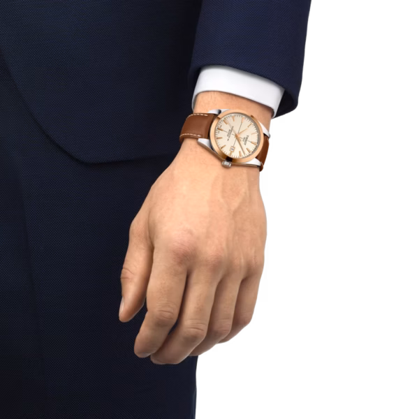 TISSOT 天梭 Gentleman Powermatic 80 Silicium Solid 18K Gold bezel T927.407.46.261.00：圖片 3