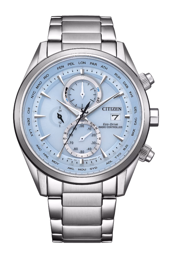 CITIZEN 星辰 GENT'S 時尚男錶 希望之藍限定款 光動能電波腕錶 AT8260-69M