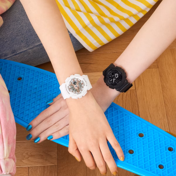 CASIO 卡西歐 BABY-G BA-110XRG-7A Y2K時尚玫瑰金 指針數位雙顯錶：圖片 6