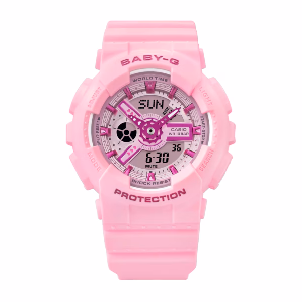 CASIO 卡西歐 BABY-G BA-110YK-4A Y2K時尚粉紅色 指針數位雙顯錶：圖片 6