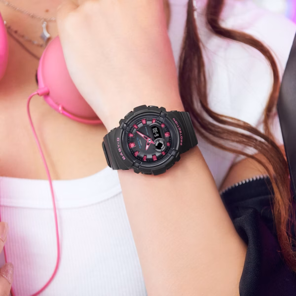 CASIO 卡西歐 BABY-G BGA-280DN-1A 霓虹舞動粉紅 指針數位雙顯錶：圖片 2