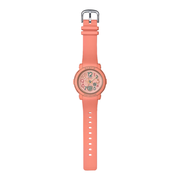 CASIO 卡西歐 BABY-G BGA-290PA-4A 復古橘 指針數位雙顯錶：圖片 3
