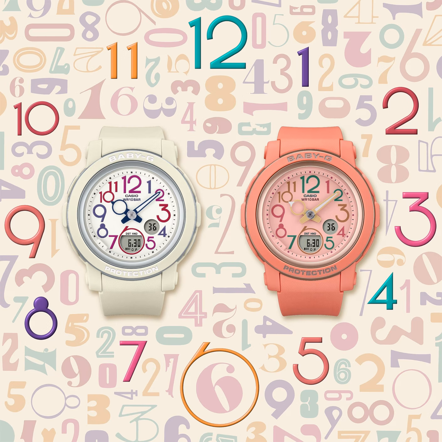 CASIO 卡西歐 BABY-G BGA-290PA-4A 復古橘 指針數位雙顯錶