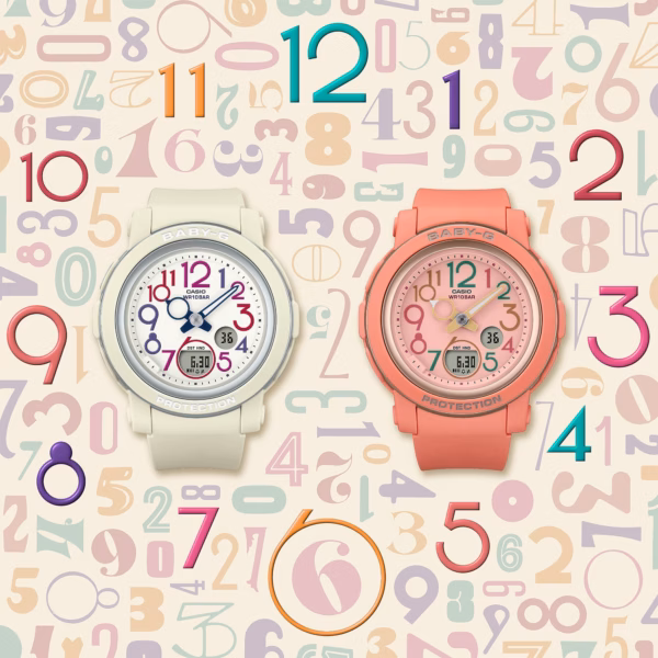 CASIO 卡西歐 BABY-G BGA-290PA-4A 復古橘 指針數位雙顯錶：圖片 5