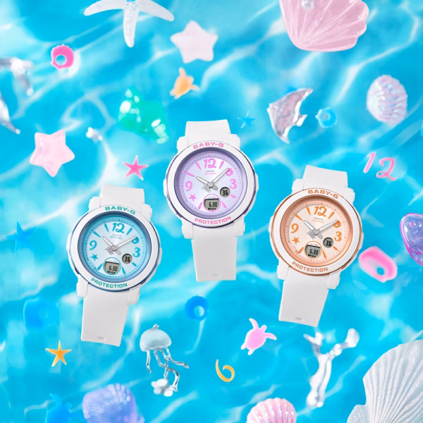 CASIO 卡西歐 BABY-G BGA-290US-4A 熱帶海洋橘 指針數位雙顯錶：圖片 2