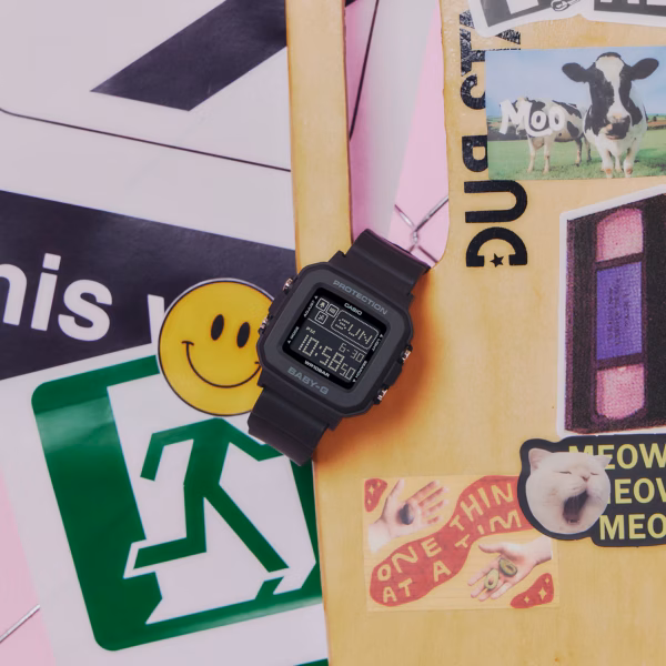 CASIO 卡西歐 BABY-G BGD-10-1 黑色 數位像素動畫錶：圖片 3