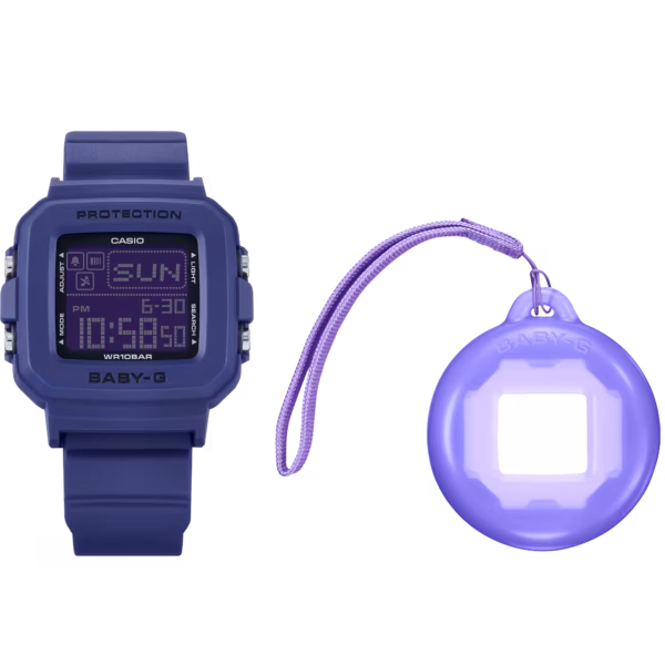 CASIO 卡西歐 BABY-G BGD-10K-2 酷洛米 Y2K風格時尚 紫色 數位像素動畫錶：圖片 3