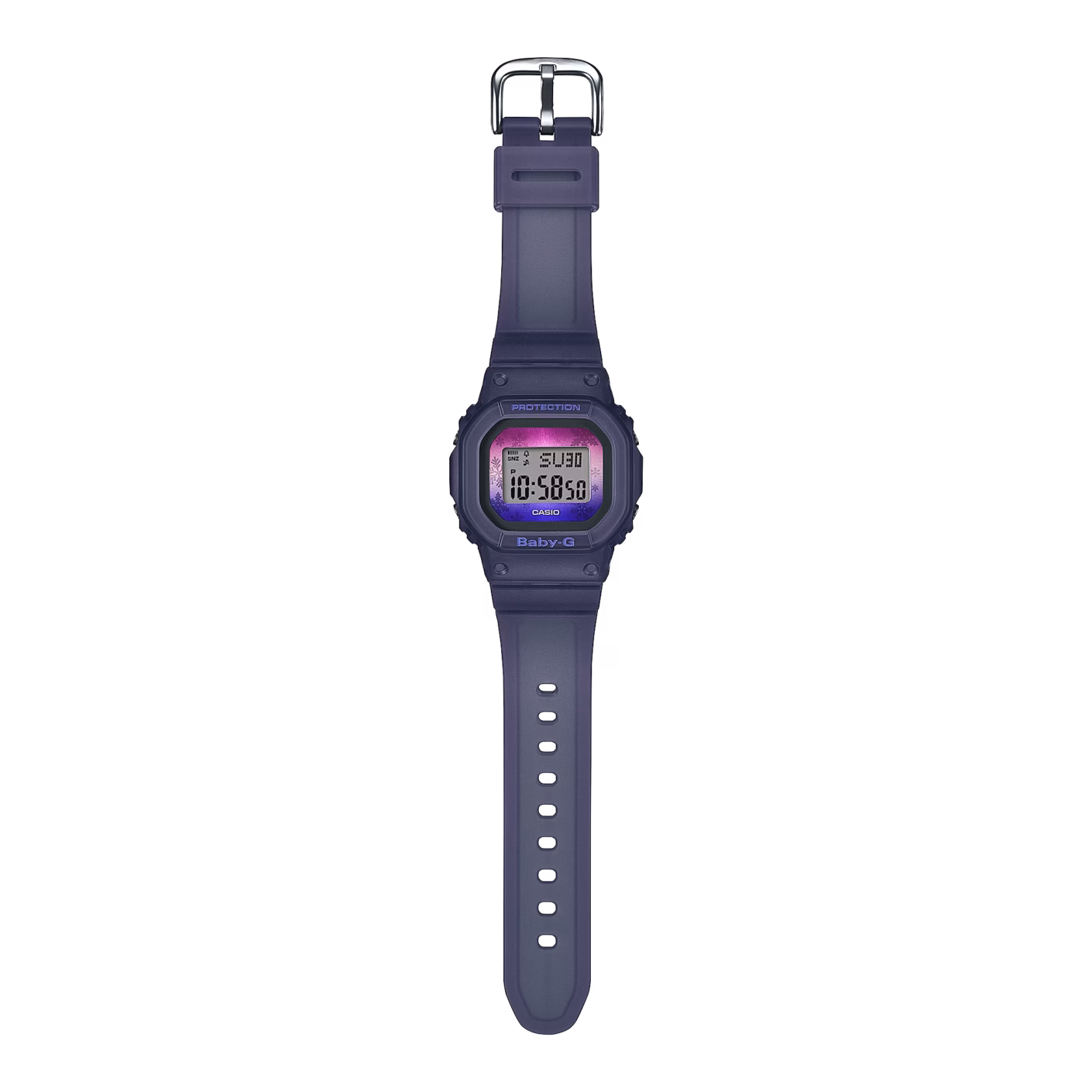 CASIO 卡西歐 BABY-G BGD-560WL-2 紫色 漸層雪花數位錶