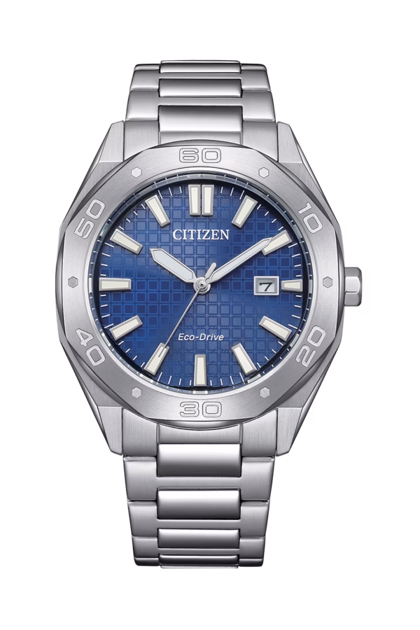 CITIZEN 星辰 GENT'S 八角形格紋面男士腕錶 BM7630-80L